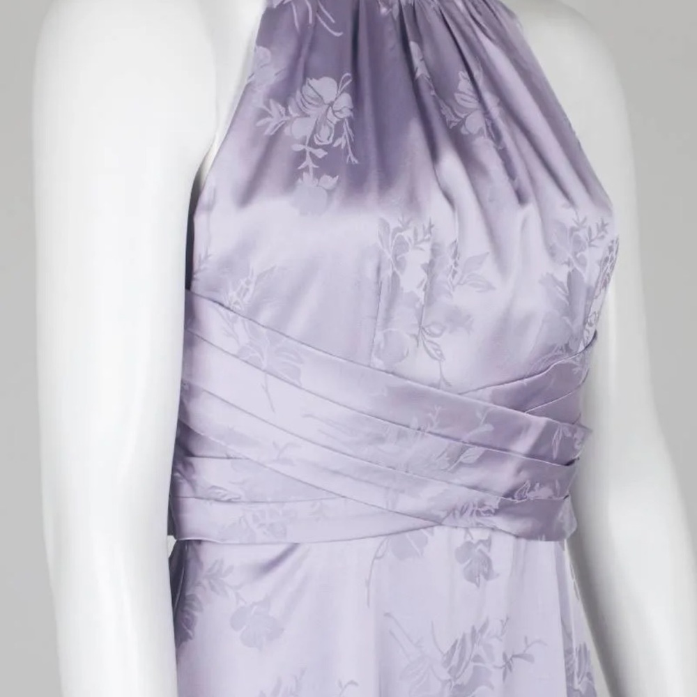 Adrianna Papell satin midi dress